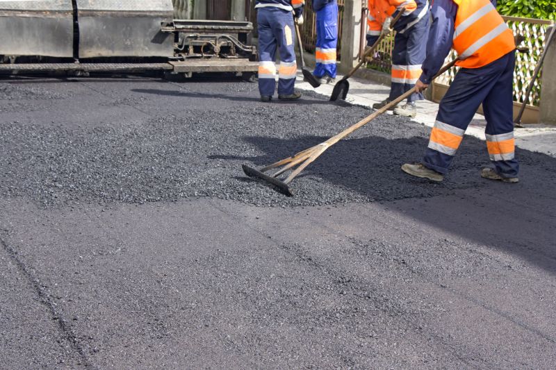 Repair Work on Asphalt Surface