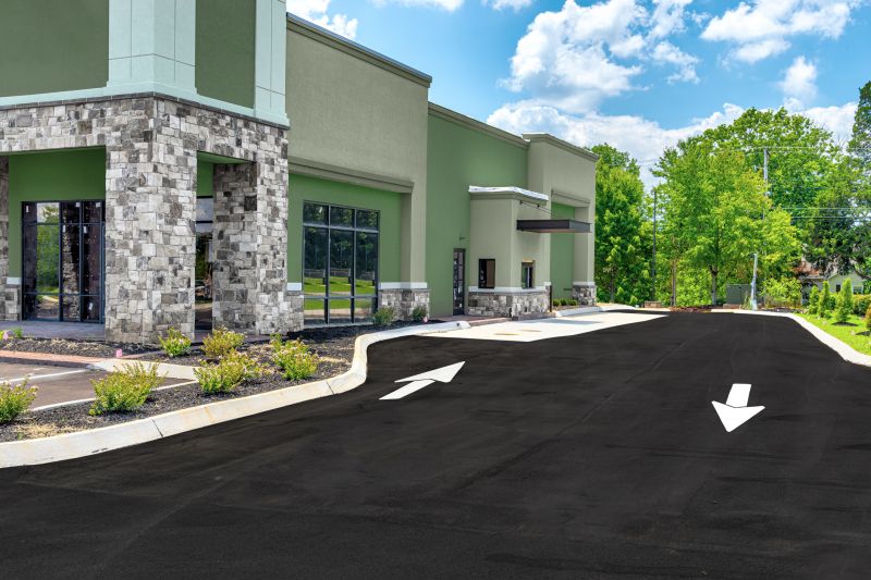 Newly Paved Driveway Entrance